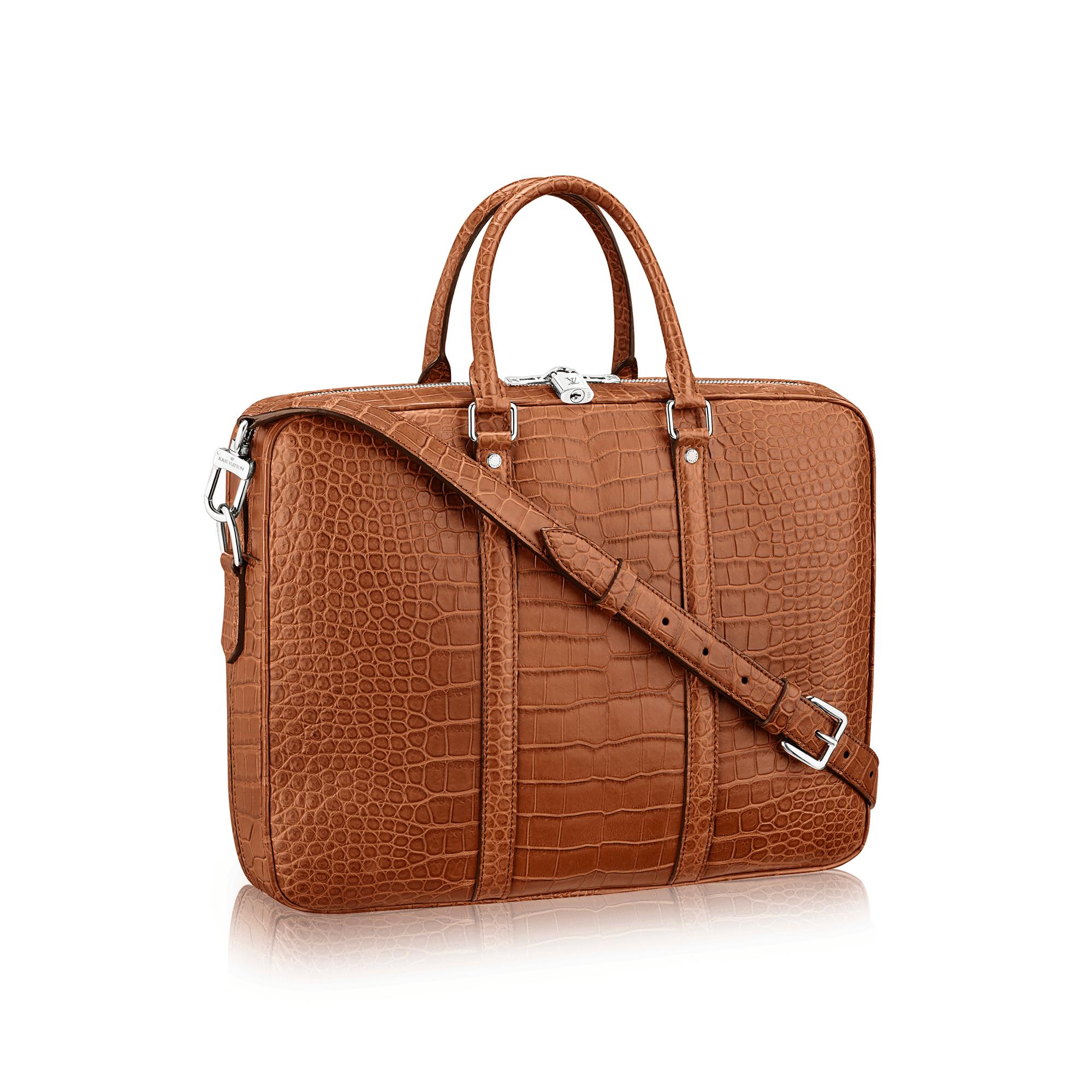 Porte Documents Voyage Crocodilien Mat Men Bags LOUIS VUITTON